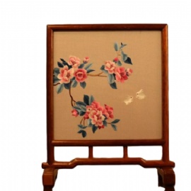 Suzhou Handmade Double-sided Embroidery Table Screen