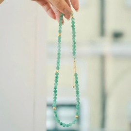 Ethiopian Green Serenity Handcrafted Bead Necklace